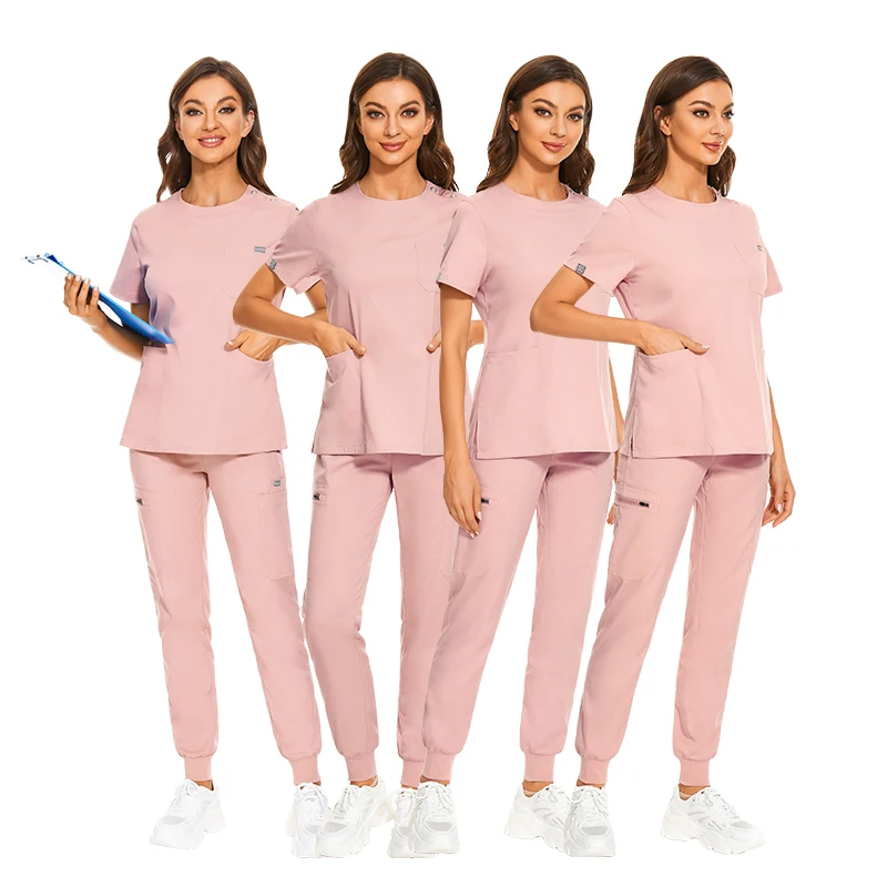 Wholesale Custom Dental Nursing Scrubs Uniforms Medical Scrub Set Pet Grooming Working Clothes Veterinary Doctor Nurse Uniform