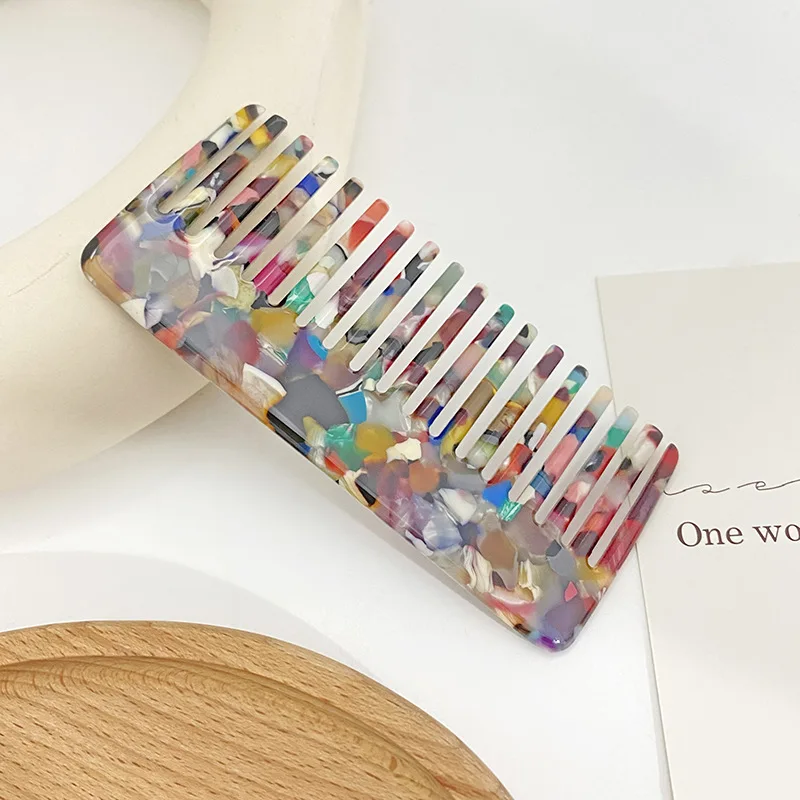Custom Logo Acetate Straight Hair Combs For Salon Hairdressing For Salon Hair Comb