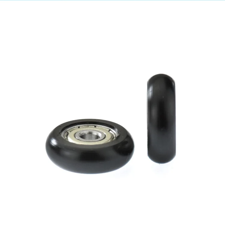 smooth 624zz nylon coated bearing roller pulley wheels 4 * 19 * 6mm for door and window wheel