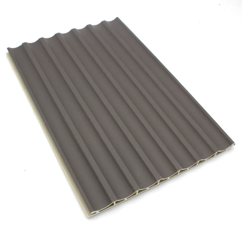 Mositure resistant wave molding customization waterproof fireproof pvc wpc wall panel 3d grille wall cladding board
