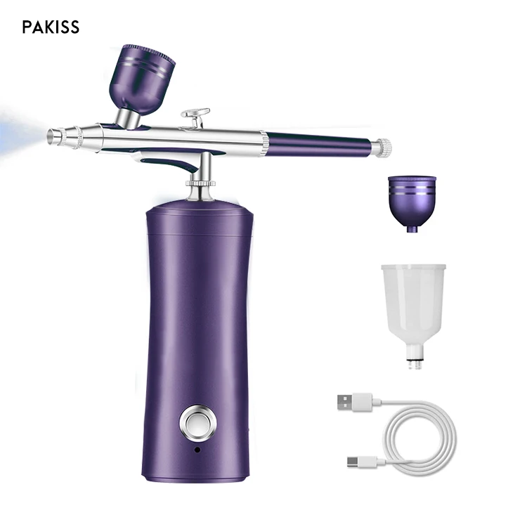 Pakiss Factory direct sales professional hand held oxygen small bubble face sprayer Airbrush Oxygen Injection