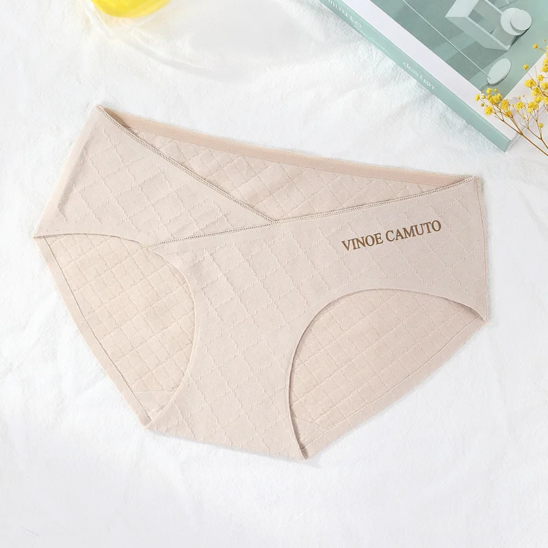 Оптовая продажа, индивидуальные трусики для беременных с низкой талией и перекрестными бретельками, нижнее белье хорошо сидит под грудью, без давления