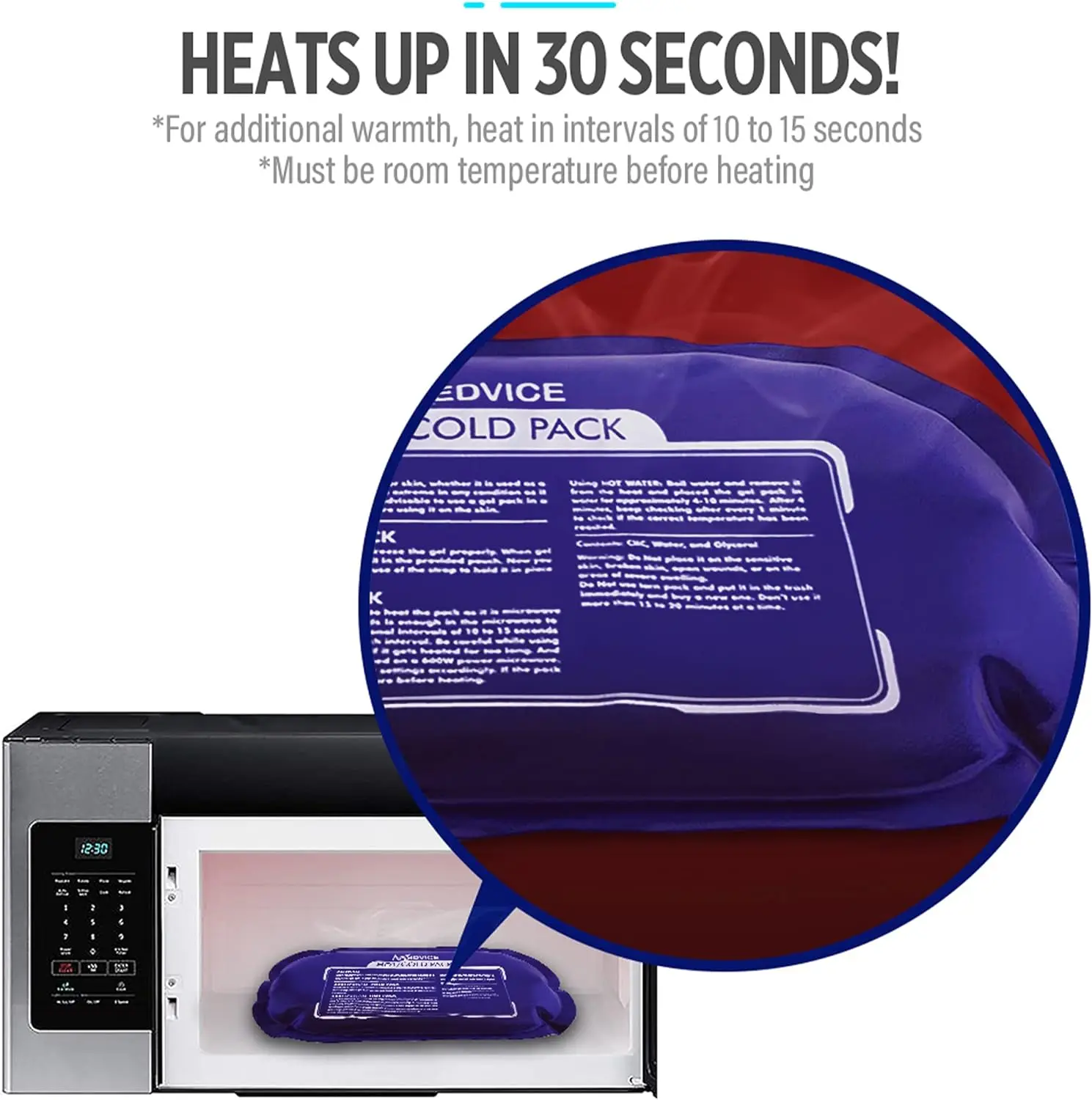 2 Reusable Hot and Cold Ice Packs for Injuries Body Inflammation Adjustable & Flexible for Knees, Back, Shoulders, Arms and Legs