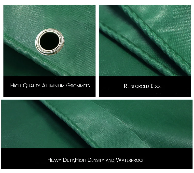 PVC Tarpaulins Waterproof Green Windproof 450G Heavy Duty Poly Tarps Tarpaulin for Covering Machine
