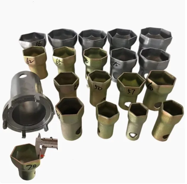 Wheel hub, axle head, socket wrench, 6-angle, 8-angle carbon steel, metric system