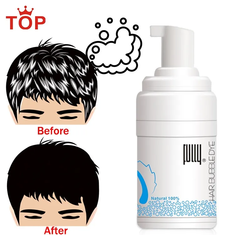 FULLY Factory New Arrival Hair Color Foam Shape No Ammonia Water Aqua Permanent Black Hair Dye