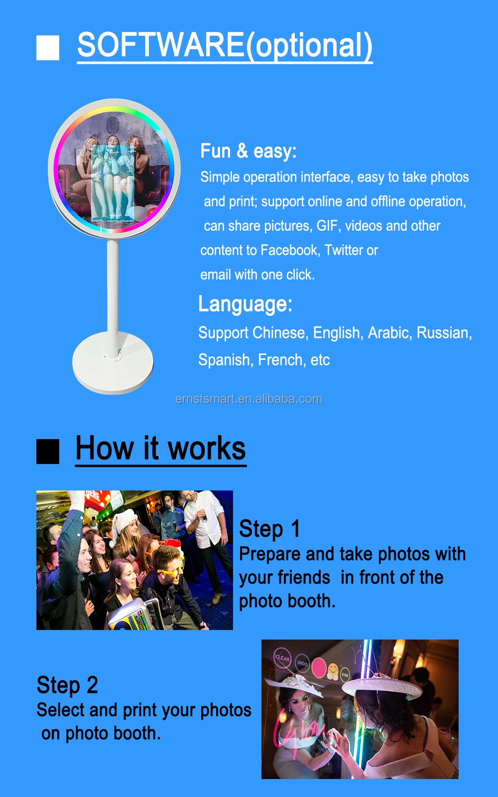 Оптовая продажа фотобудка для селфи