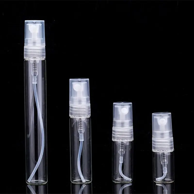 100 pcs 2/3/5/10 ml Empty Mini Glass Perfume Bottle Sample Vials   Laboratory Liquid Fragrance refillable Perfume Bottle