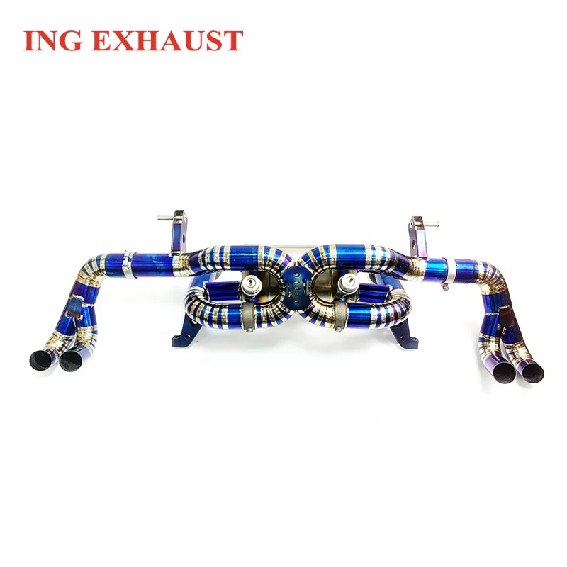 ING For Lamborghini LP580 610 titanium 2014+ Huracan 5.2 V10 LP580-2 LP610-4 titanium alloy Catback Exhaust Valve valve switch