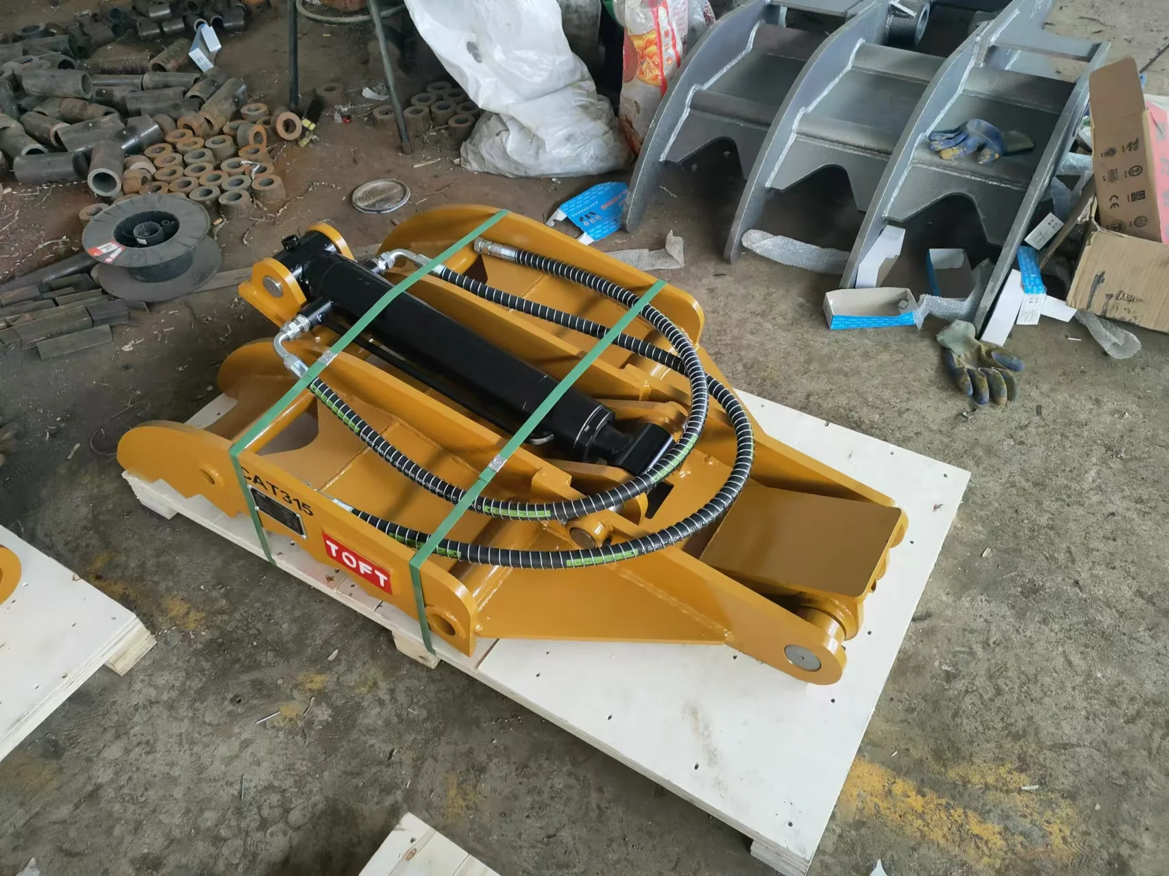 Yantai jiye Mini Hydraulic Thumb Clamp for Excavators Easy to Operate Mechanical Clamp