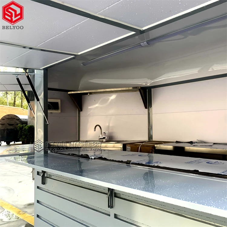 Customized Multi-function Food Trailer With Accept Shape Mobile Street Food Trailer Sugar Vintage Drink Bar Horse Trailer Shop