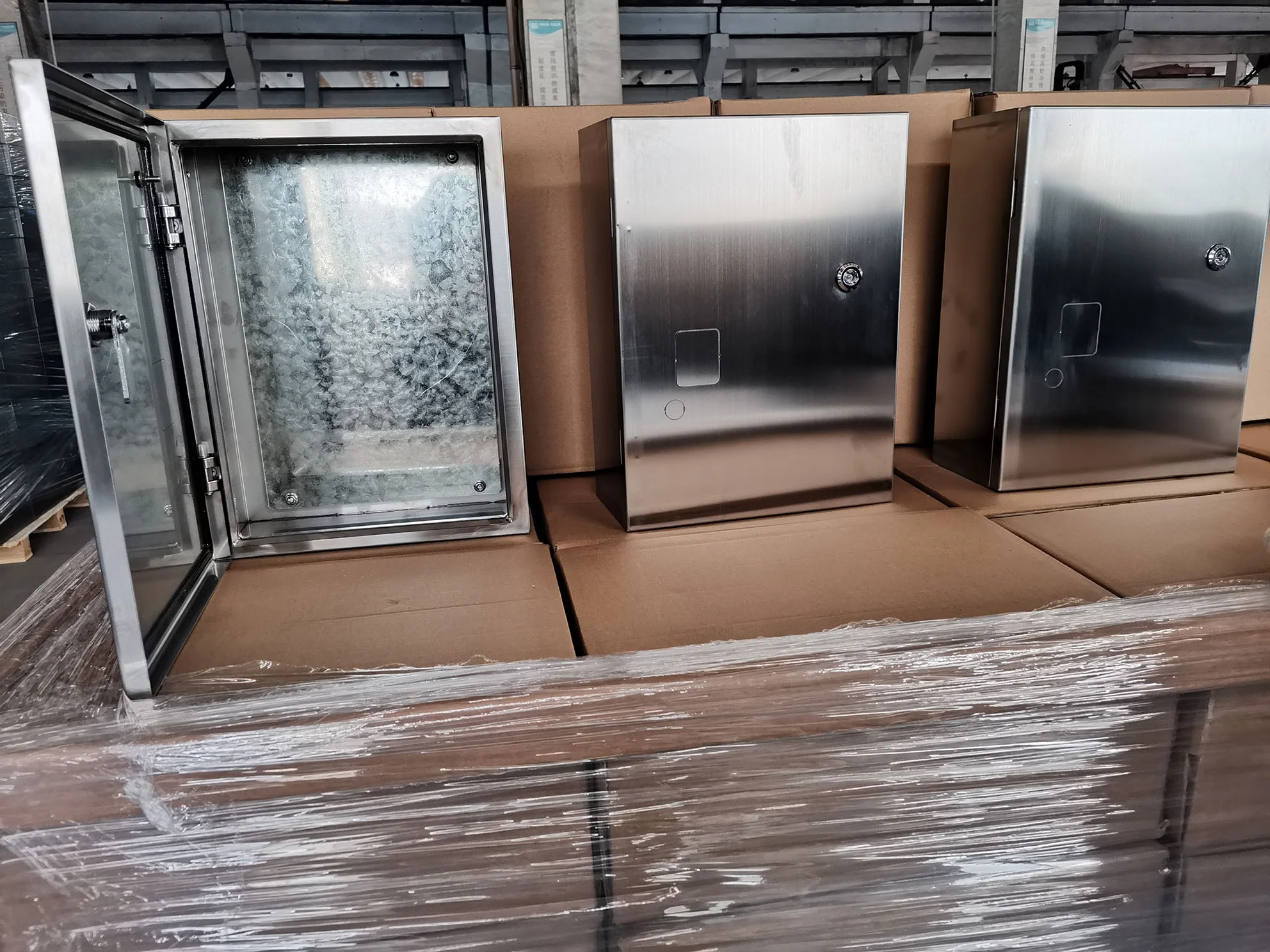 waterproof IP65 custom slop 316  stainless steel enclosure electric control junction meter box