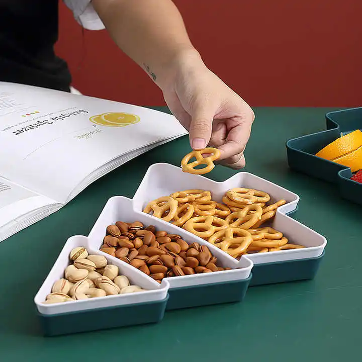 Food dishes dinner sets fruit Plates Restaurant Dish Dinner Set kitchen accessories dishes Christmas tree plate