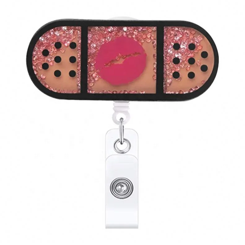 Design Factory Custom Retractable Badge Reel for Doctor Nurse Name ID Tag With Alligator Clip