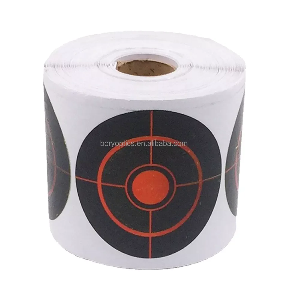 100pcs/Roll Shooting Target 3inch Adhesive Shoot Targets Splatter Reactive Stickers For Outdoor Hunting Shooting Training Aim
