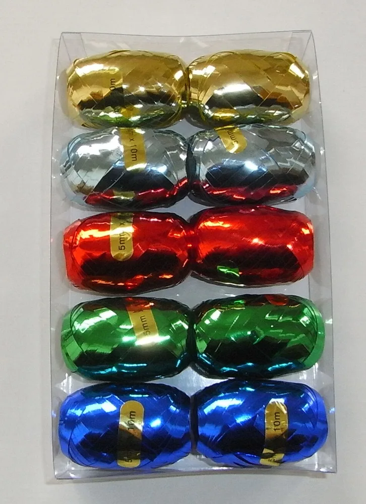 Hot Solid Color material Curling Ribbon Egg