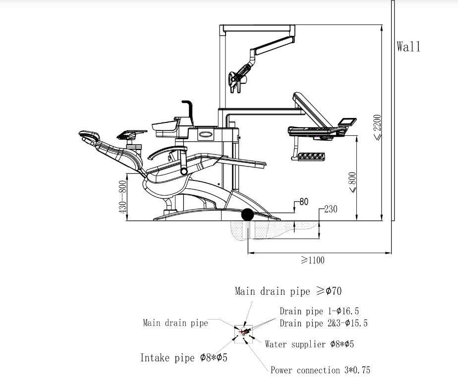 Dentist Equipment Price Fashion Comfortable Dental Unit Chair