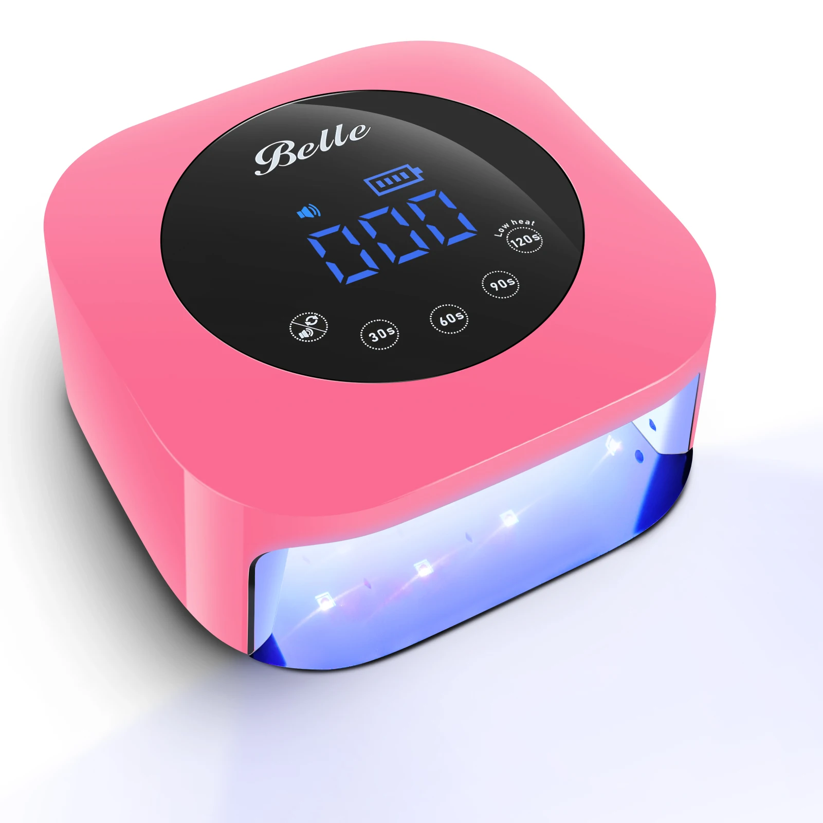 Пользовательская маникюрная розовая ультрафиолетовая Светодиодная лампа для ногтей 48 Вт перезаряжаемая Беспроводная сушки