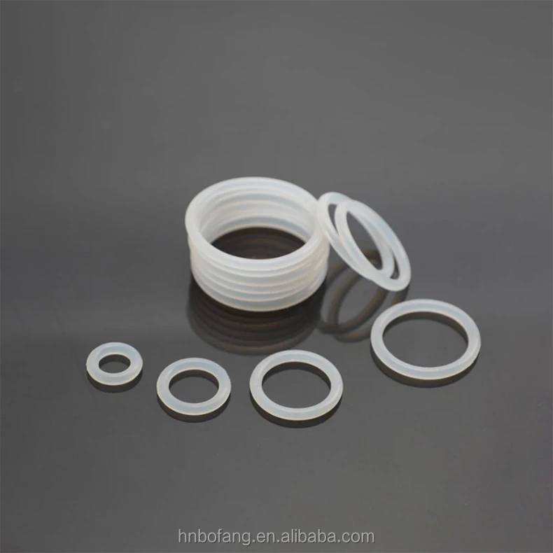 Big Size Heat Resistant 4 mm CS Diameter Clear Transparent Silicone Rubber O Ring Seals