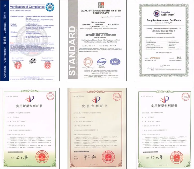 Утверждение CE ISO Заводская поставка 1-1.5TPH небольших масштабах комбикормовый завод/птицы корма гранул производственной линии/кормов для птицы
