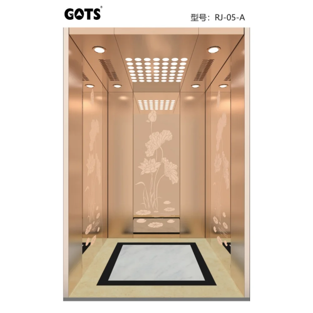 GOTS Otis пассажирский лифт 6 человек отверстие Золотой Лифт