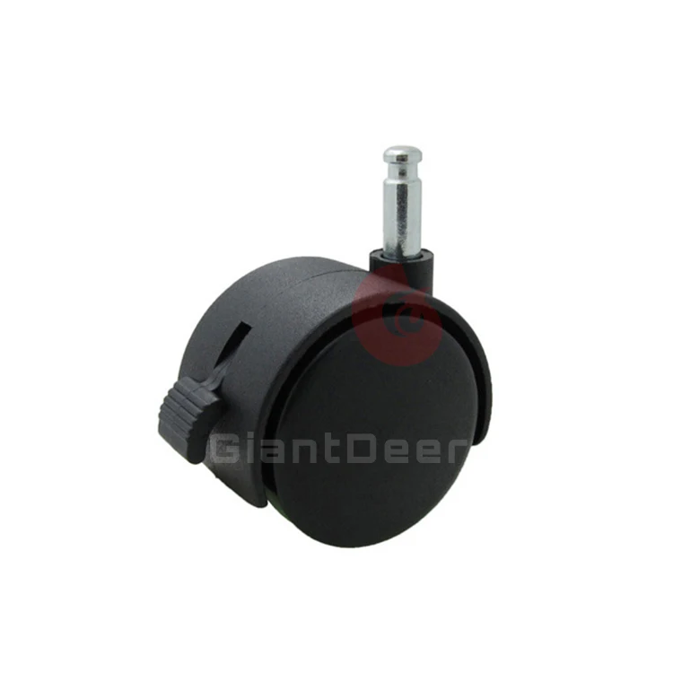 Customized New Design 30mm 35mm 40mm 50mm with Brake Grip Stem PP Nylon Furniture Caster Wheels