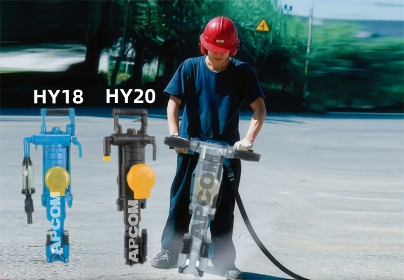 APCOM Y19 Y20 YT20 YT24 Y26 Y28 Y18  YT23 YT 28 YT29A Mining Air Pick Hand Held jack hammer manual pneumatic Rock Drill Machine
