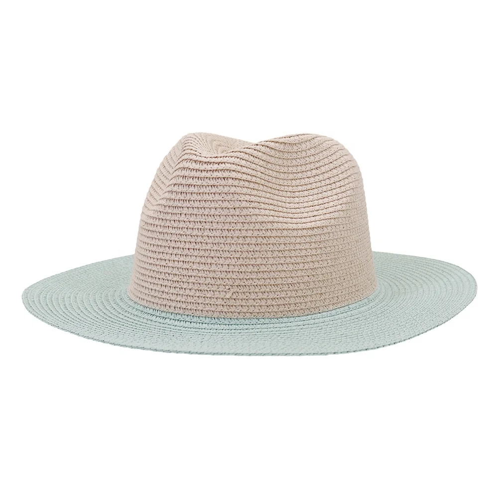 Unisex Wide Brim Beach Hats Summer Straw Hats Floppy Roll Up Packable Sun Visor Hats