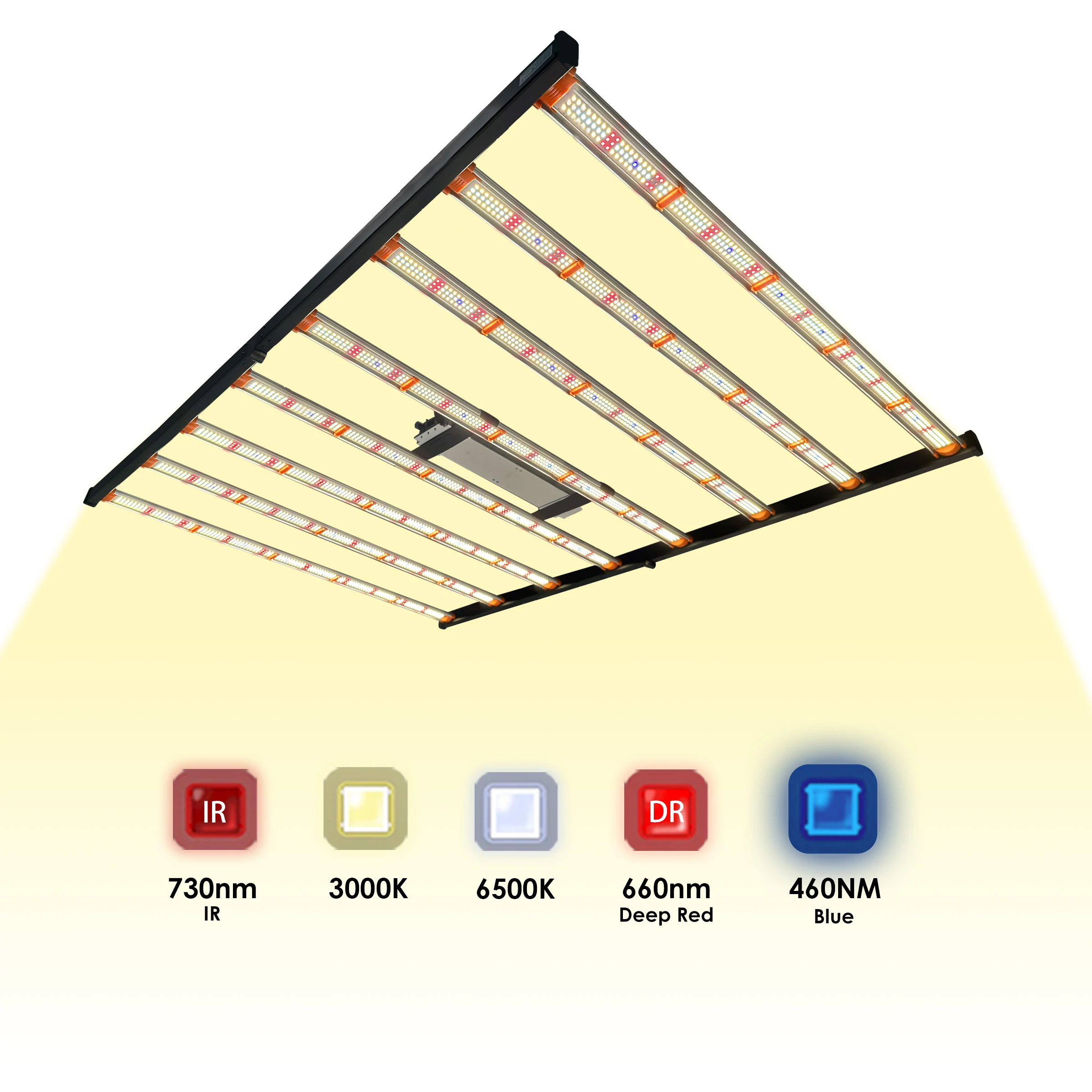 LM301H 1000W 8 Bar 650W Waterproof Controller Commercial Full Spectrum LED Grow Light Bars Indoor House Professional Plant Use
