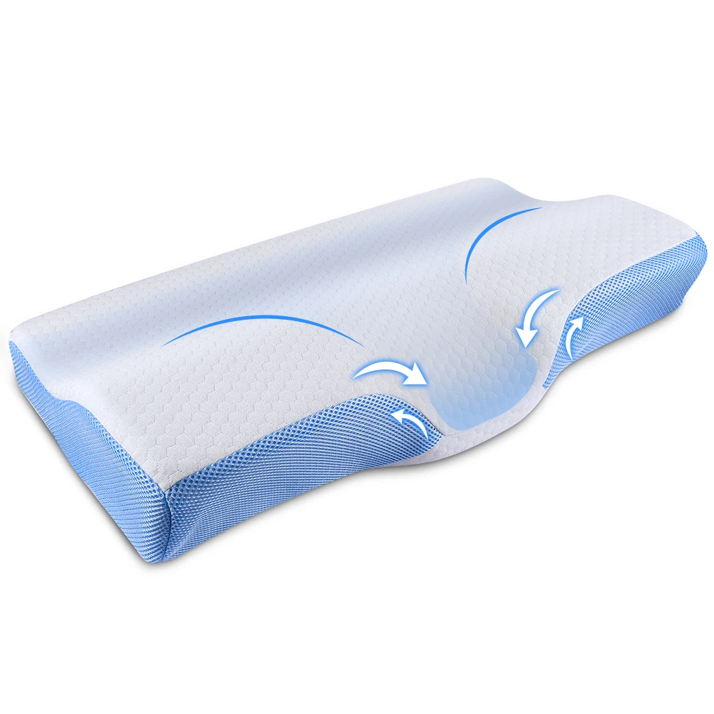 Cervical Pillow Contour Memory Foam Orthopedic Pillow for Neck Pain Sleeping for Side Sleeper Back Sleeper Stomach Sleeper