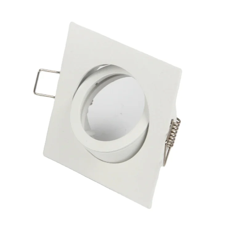 
Recessed square led ceiling down light diameter adjustable 84*84mm downlight gu10 fixture fitting 