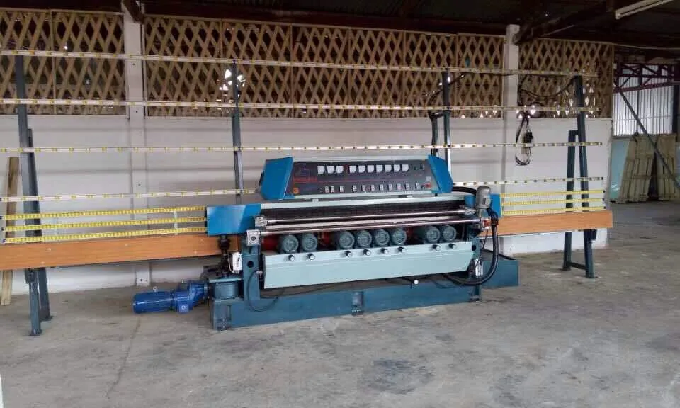 Glass Factory Edging Machine Automatic 9 Spindle Glass Beveler Machine