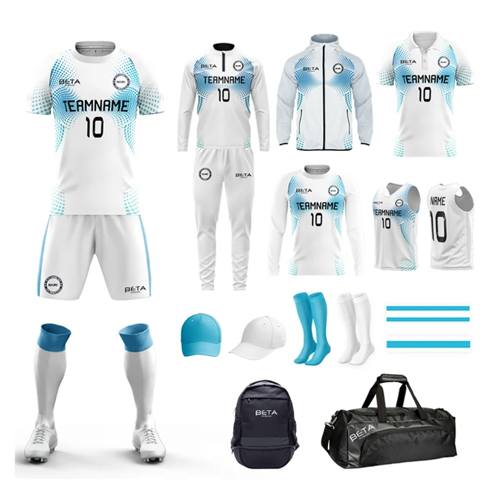 BETA Custom Soccer Shirt Wear Football Kit Dropshipping Football Shirt Football Uniforms Set Sublimated Soccer Jersey For Sale