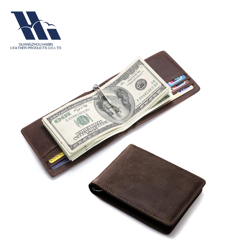 Unisex RFID Blocking Leather Wallet for Men Excellent Credit Card Holders Genuine Leather Clip Wallet for Travel