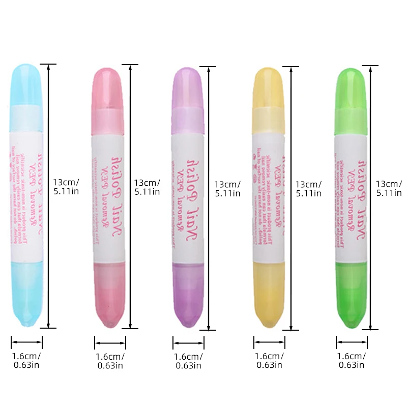 High Quality Paint Plastic Edge Mistakes Erase Tips Oil Manicure Finger Art Polish Corrector Tool Gel Cleaner Nail Remover Pen