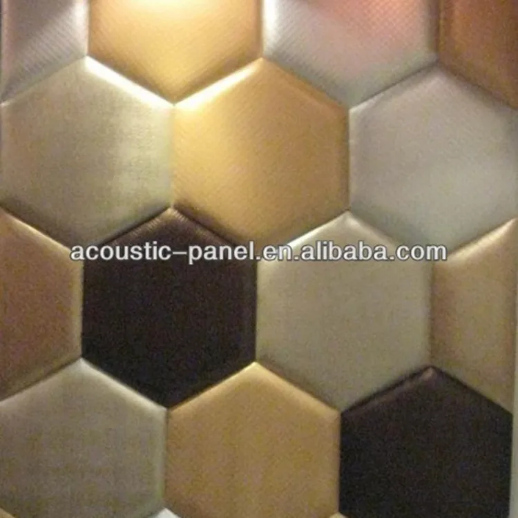 Hexagon 3D Sound Absorber Sound Proof Material Acoustic Panel Yz-008