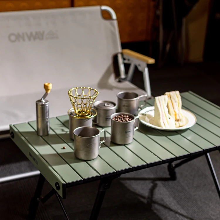 Portable Foldable Ultralight Aluminium Folding Table Outdoor Height Adjustable Picnic Camping Table