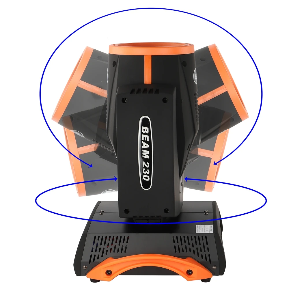 U`King Beam Pattern 8 Prisms Shaking Head Stage Effect Lighting 16CH DMX512 Sound Activated Control Led Dj