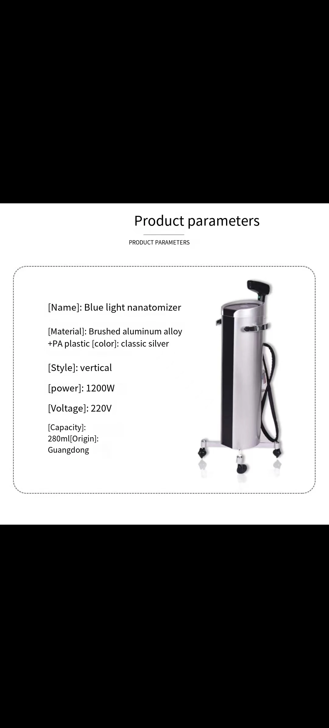 RTS оптовая продажа, новый прибор для увлажнения волос, испаритель, синий свет, нано-спрей, пароварка для волос