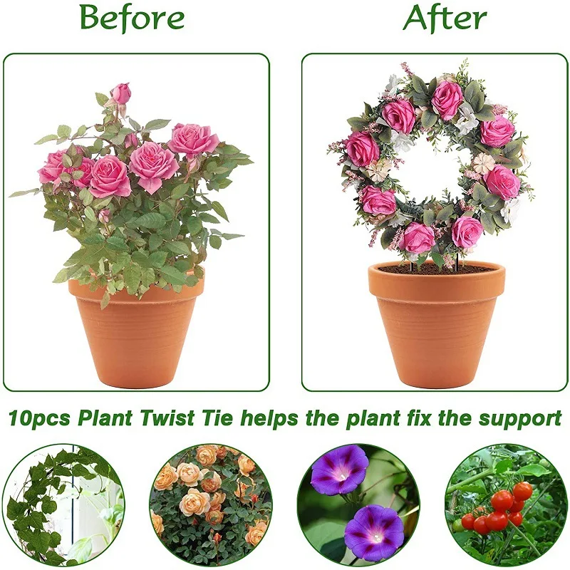 Modern Circular Plant Climbing Frame Bracket Cross-Border Exclusive Creative Love Flower Rack Plastic for Garden planting