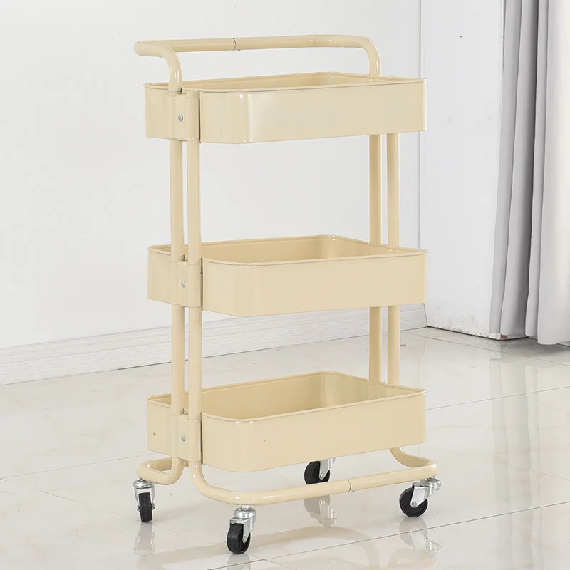 3-Tier Kitchen Storage Cart Sauce Bottle Display Trolley Vegetable trolley