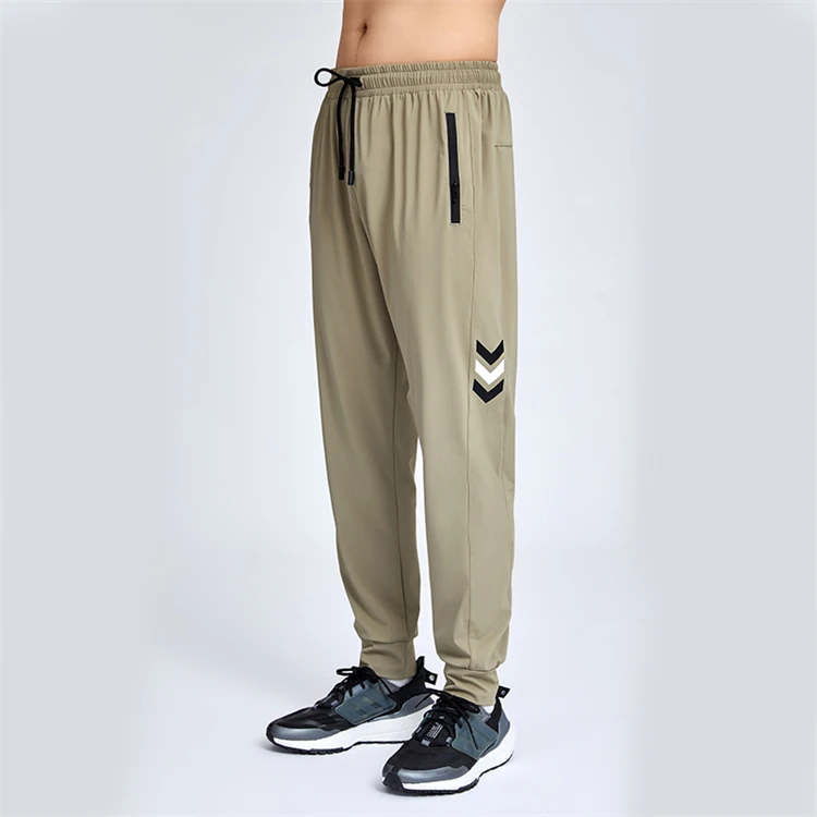 dries rapidly running sport solid color pants for men breathable track sweat joggers pants men thin gym wear workout trousers