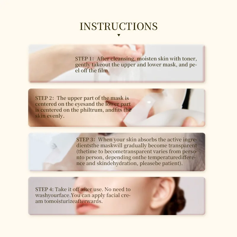 OEM Hot Sell 4pcs/box Real Deep moisturizing overnight  Bio Collagen facial mask to reduce pores for woman skincare products