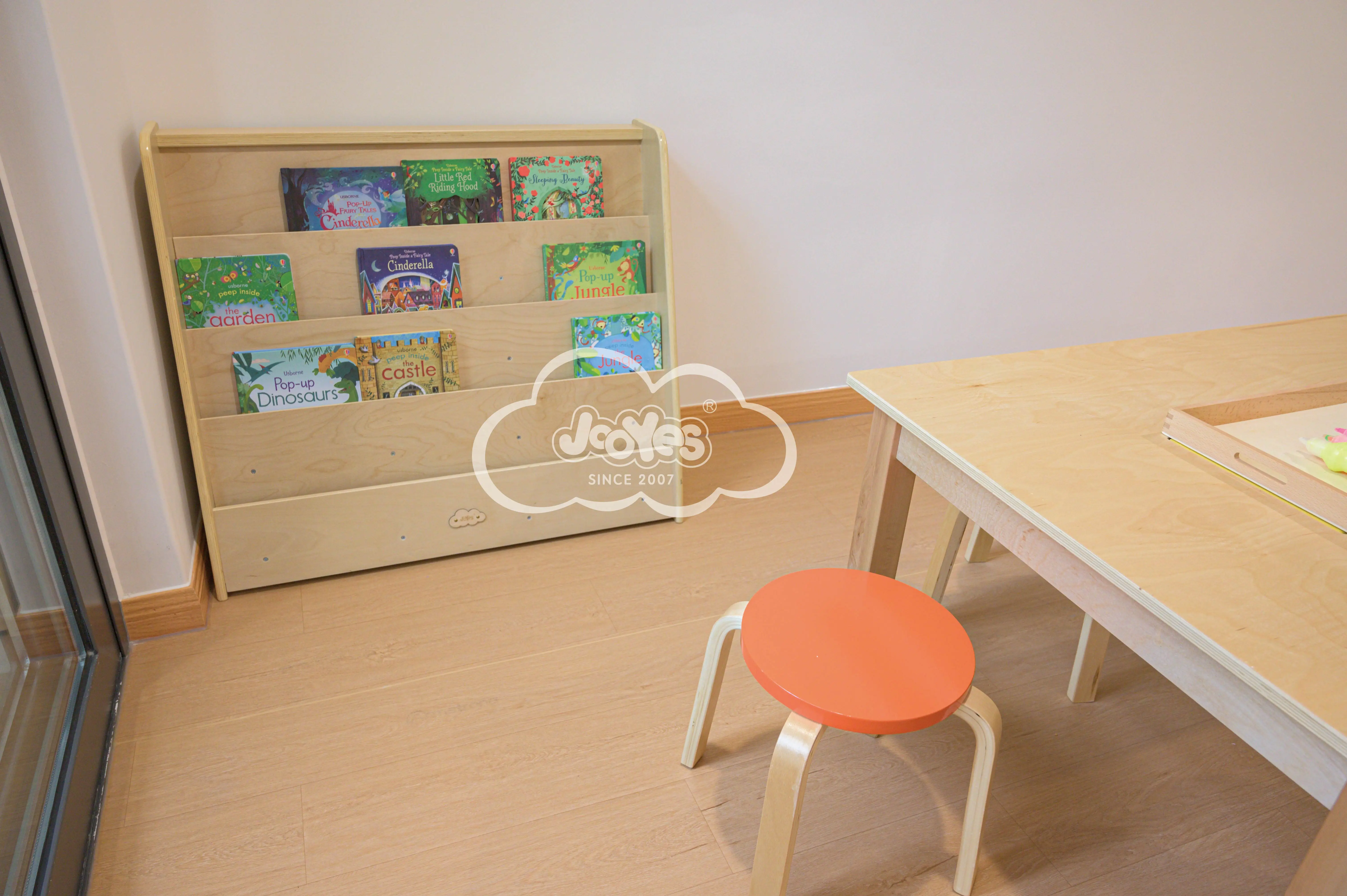 Baby nursery kindergarten furniture set book cabinet book display stand