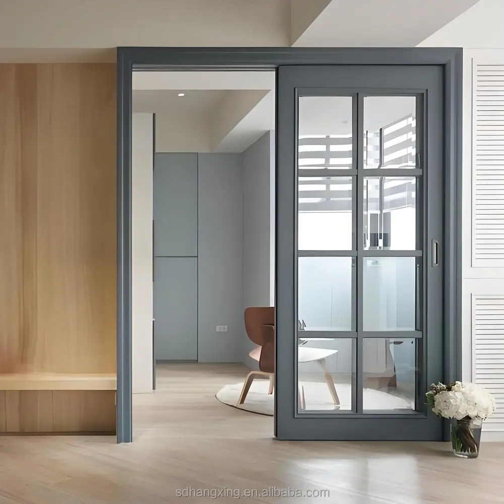 Modern design aluminum alloy sliding doors sliding doors  balcony quality assurance balcony