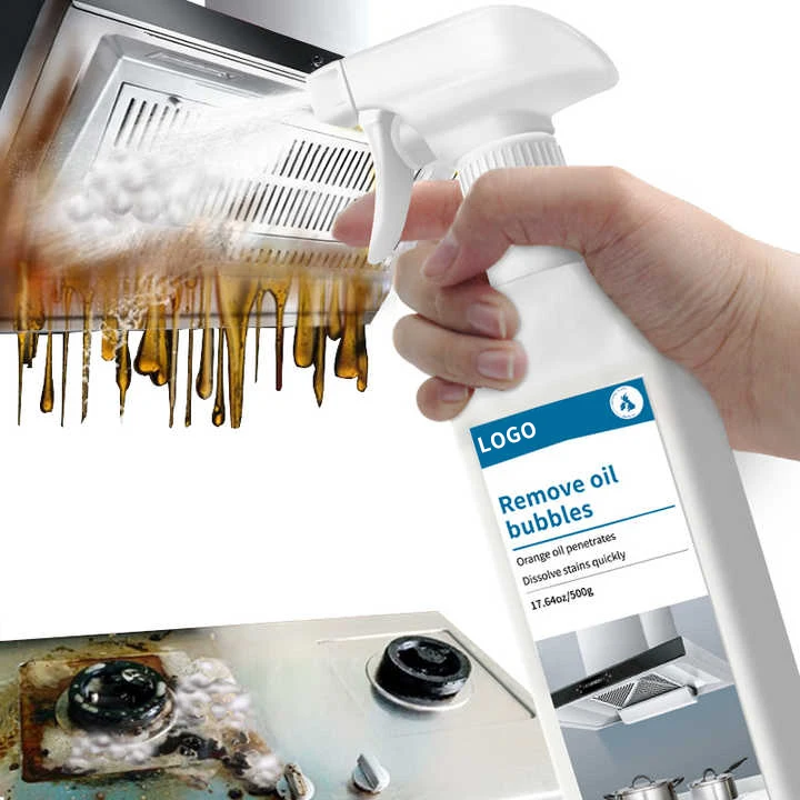 Multi-Purpose Foam Cleaner Spray Kitchen Oil Remover for Greasy Cooking Effective in Removing Oil from Surfaces