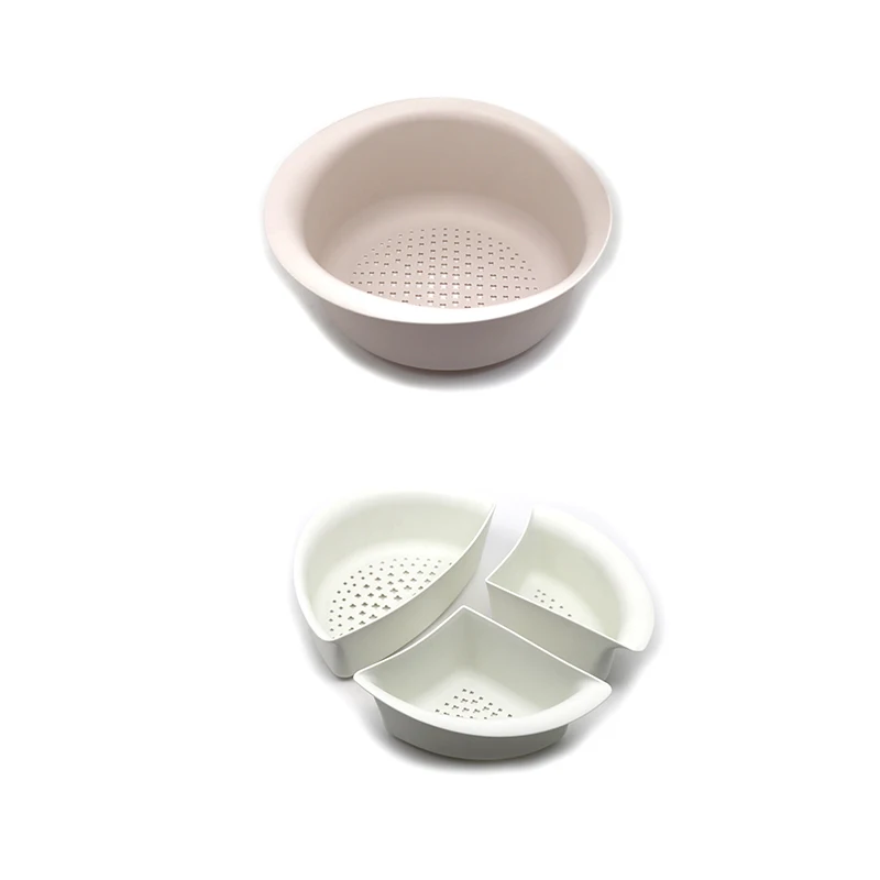Multifunctional Fruit Washer Filter Container Three Layer Drain Basket Colander Bowl Fruit Vegetable Wash Basket