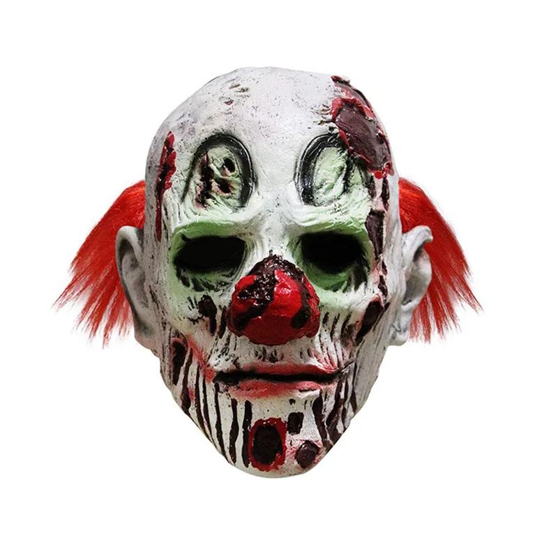 Halloween Horror Zombie clown mask party dress up props latex skull mask