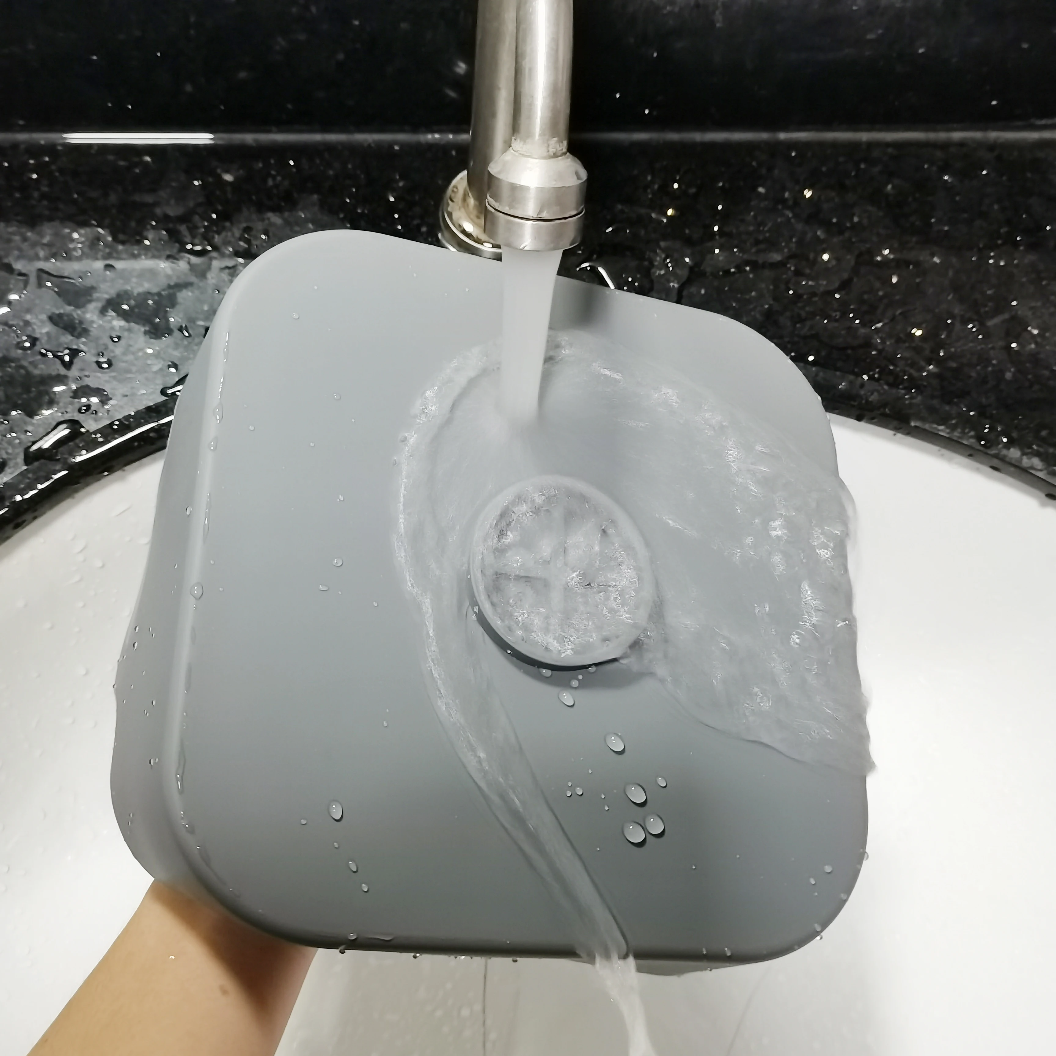 Air Fryer Silicone Liners and Handle,Square Non-stick Airfryer Basket Accessories Reusable Washable Silicone Pot