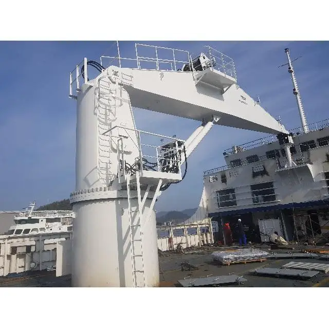 Overhead Hose Telescopic Deck Crane handling boom Marine Offshore Deck Crane